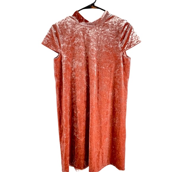 Madewell Crushed Velvet Mockneck Dress - Picture 3 of 5